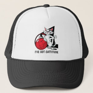 De Camionero Funny Cattitude Cat Gorra
