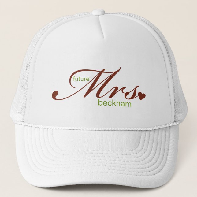 De Camionero Futuro Sra. Personalizable Gorra (Anverso)