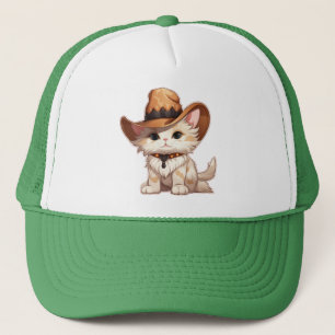 De Camionero Gato con Gorra occidental Clipart-85247