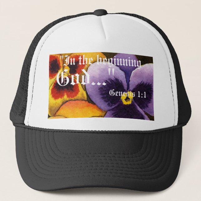 De Camionero Génesis 1:1 Gorra (Anverso)