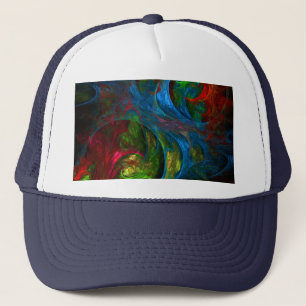 De Camionero Génesis Blue Abstract Art Gorra
