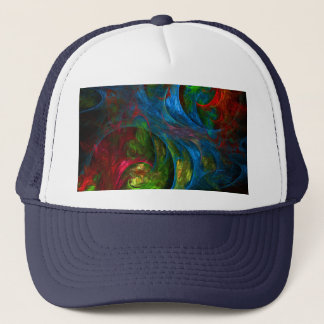 De Camionero Génesis Blue Abstract Art Gorra