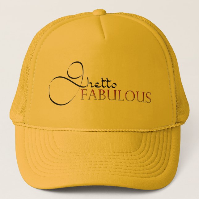 De Camionero Ghetto Fabulous Gold Gorra (Anverso)