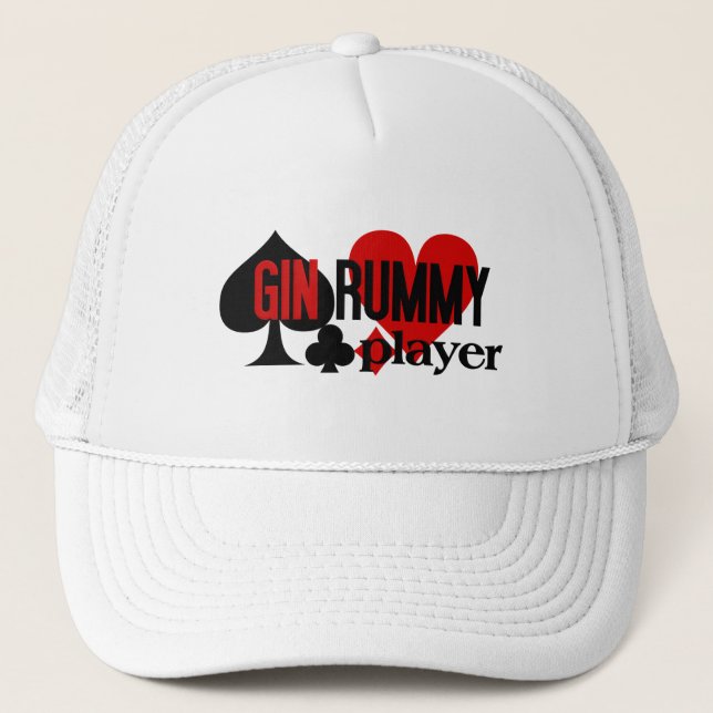 De Camionero Gin Rummy Player gorra (Anverso)