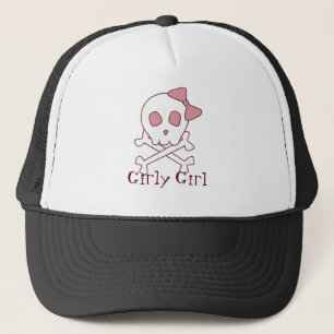 De Camionero Girly Skull Gorra