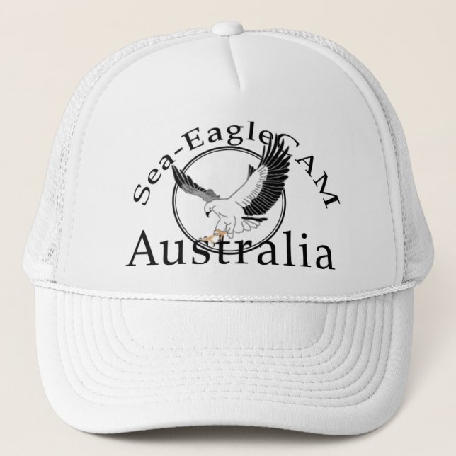 De Camionero Gorra 1 del logotipo del Mar-EagleCAM (Anverso)