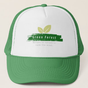 De Camionero gorra al aire libre verde del bosque