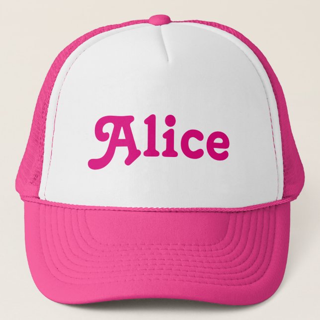 De Camionero Gorra Alice (Anverso)