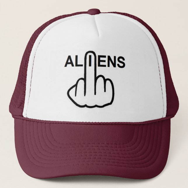 De Camionero Gorra Aliens Flip (Anverso)