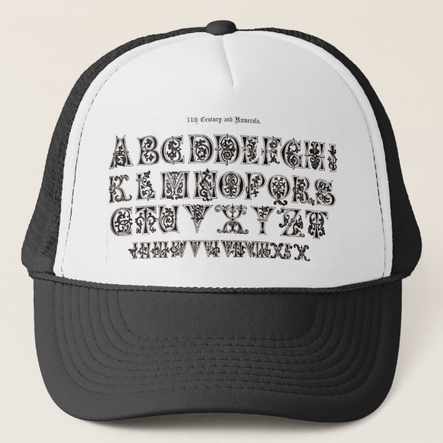De Camionero Gorra Alphabet (Anverso)