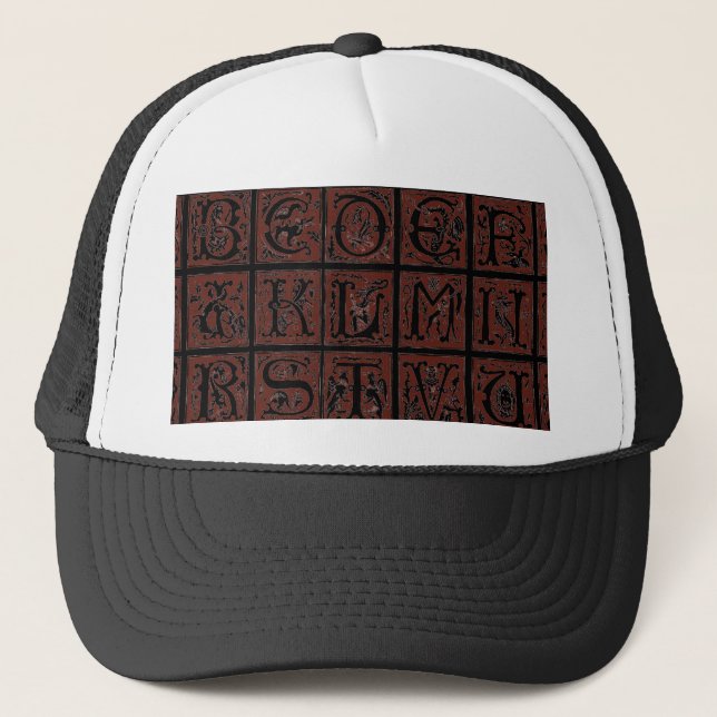 De Camionero Gorra Alphabet (Anverso)