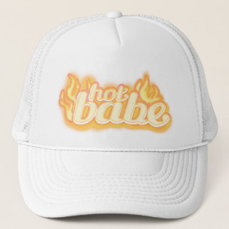 De Camionero gorra amarillo y blanco "hot babe"