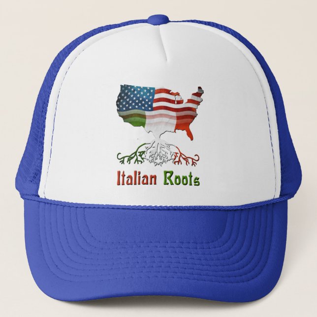 De Camionero Gorra Ancinista Italiano-Estadounidense (Anverso)
