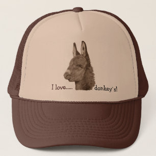 De Camionero Gorra animal del arte del burro del realista lindo