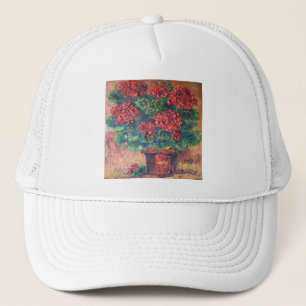 De Camionero Gorra Ann Hayes pintando belleza roja