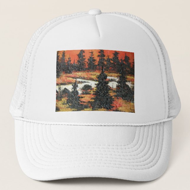 De Camionero Gorra Ann Hayes pintando el semáforo (Anverso)