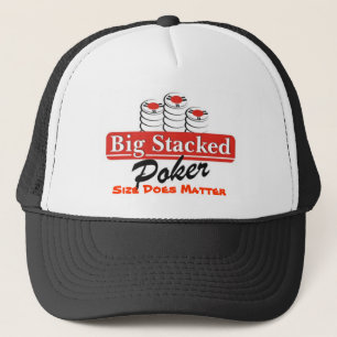 De Camionero Gorra apilado grande del póker