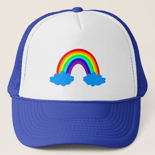 De Camionero Gorra arcoiris y moda nubes/arcos (Anverso)