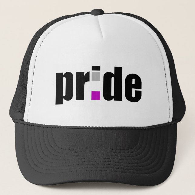 De Camionero Gorra asexual del orgullo (Anverso)