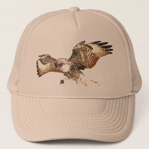 De Camionero Gorra atado rojo del halcón