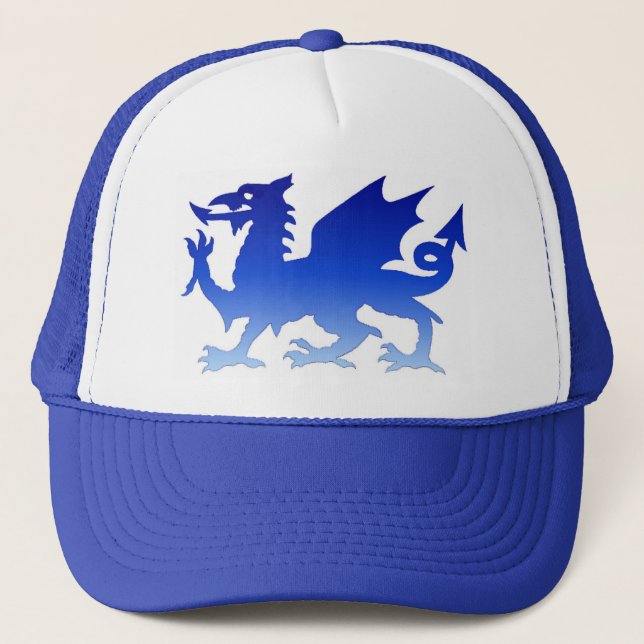 De Camionero gorra azul del dragón (Anverso)