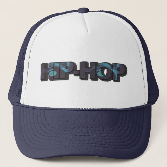 De Camionero Gorra azul del hip-hop (Anverso)