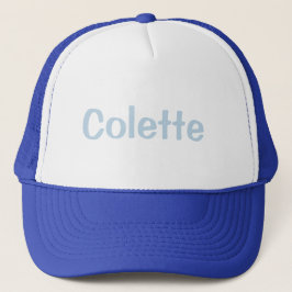 De Camionero Gorra azul y blanca Colette