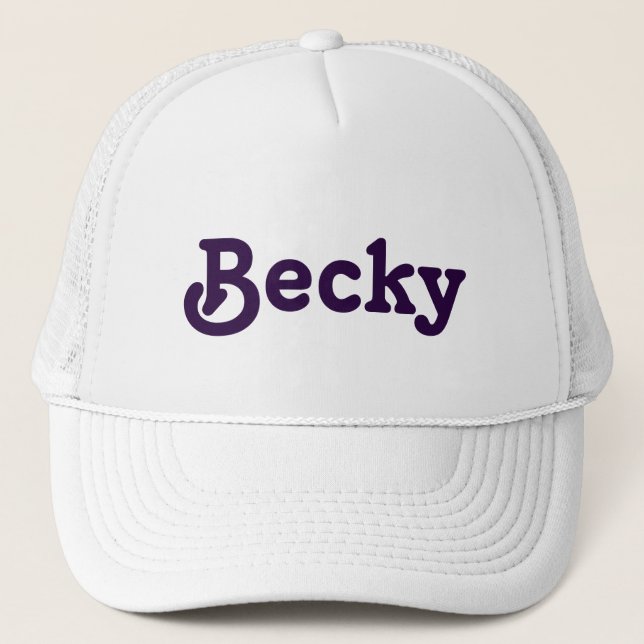 De Camionero Gorra Becky (Anverso)