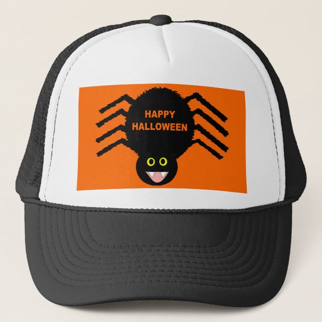 De Camionero Gorra Black Spider Halloween (Anverso)