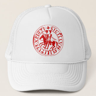 De Camionero Gorra blanca sello del templo