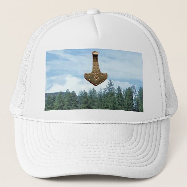 De Camionero Gorra blanco Oro Thmer (Anverso)