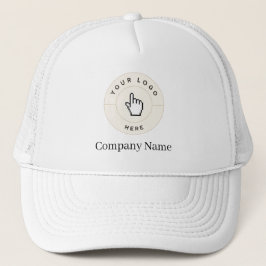 De Camionero Gorra - Blanco - Personalizado (añadir texto/logot