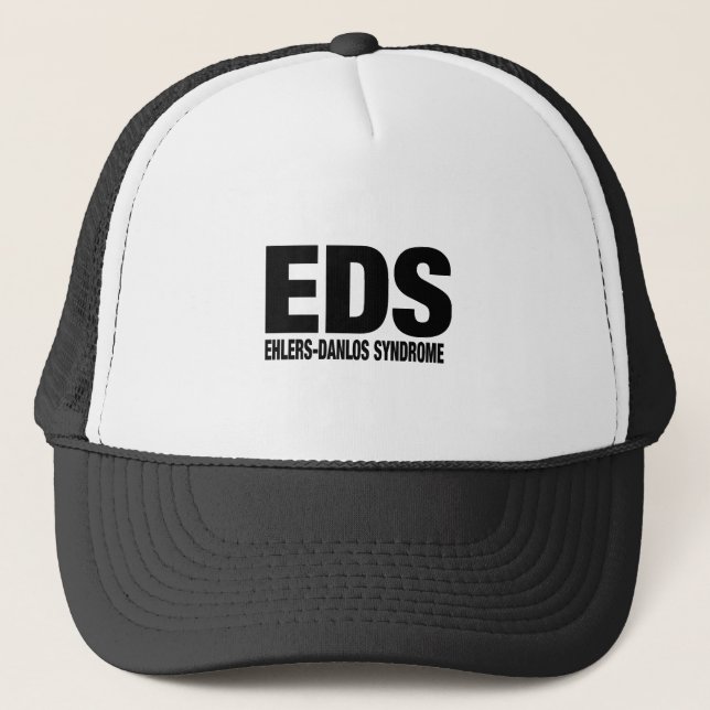 De Camionero Gorra blanco y negro del EDS (Anverso)