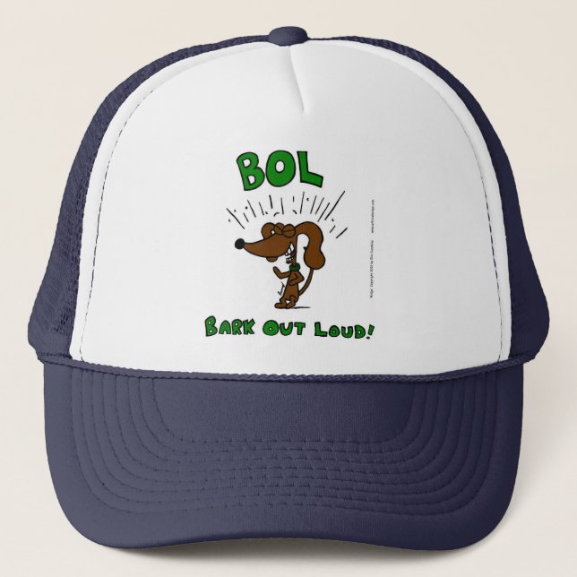 De Camionero Gorra "BOL Bark Out Loud" (Anverso)