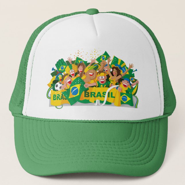 De Camionero Gorra brasileño del fútbol (Anverso)
