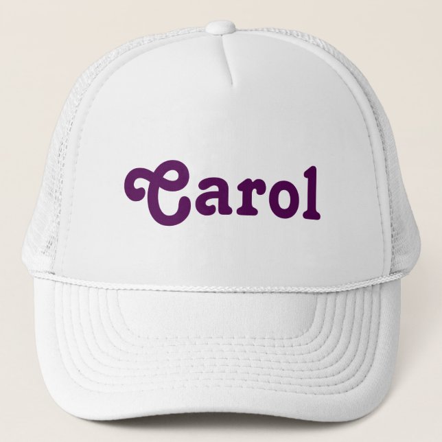 De Camionero Gorra Carol (Anverso)