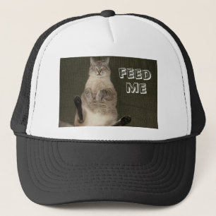 De Camionero Gorra Cat "FEED ME"