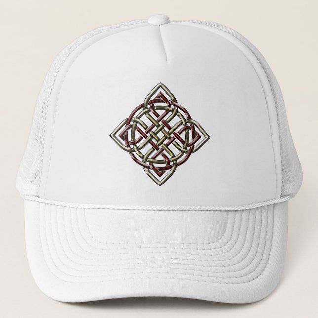 De Camionero Gorra céltico del nudo del escudo (Anverso)