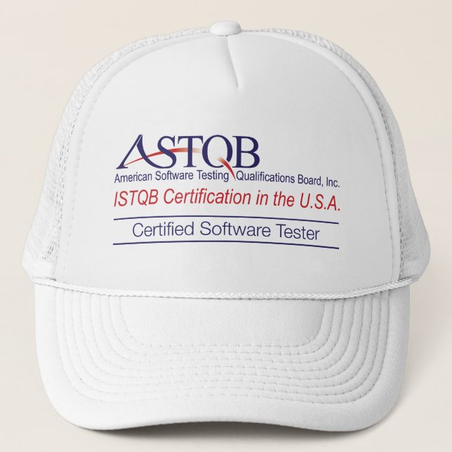 De Camionero Gorra certificado ASTQB del probador del software (Anverso)