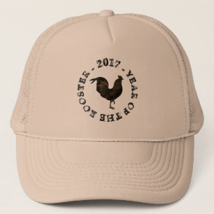 De Camionero Gorra chino del Año Nuevo del gallo rústico del