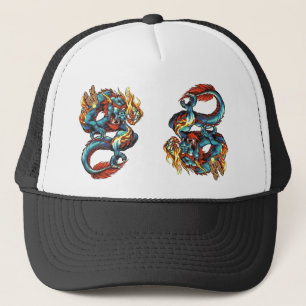 De Camionero Gorra chino del dragón