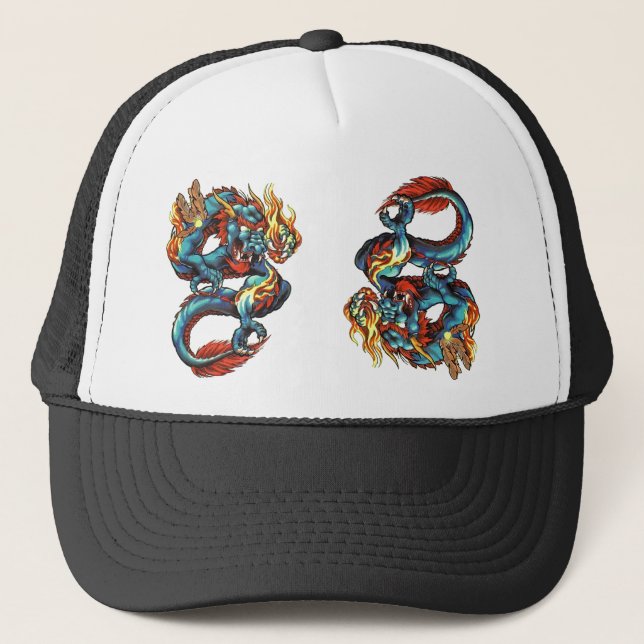 De Camionero Gorra chino del dragón (Anverso)