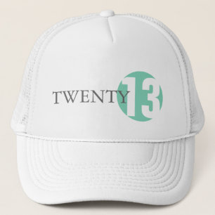 De Camionero Gorra clásica moderna círculo verde menta 2013 o a