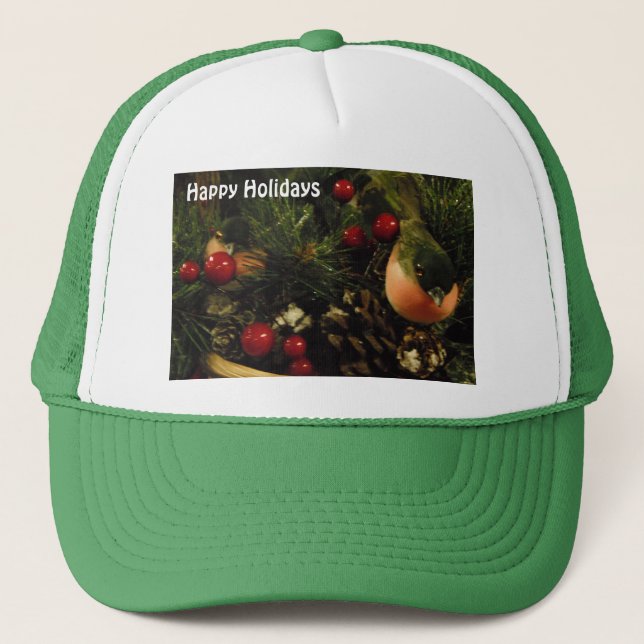 De Camionero Gorra Con Aves (Anverso)