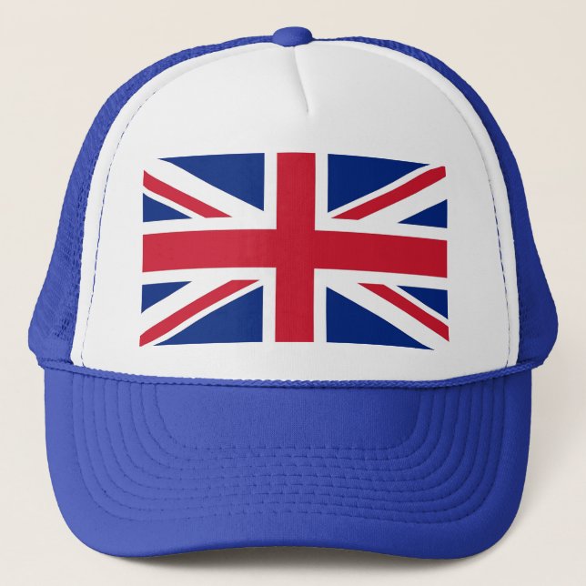 De Camionero Gorra con bandera del Reino Unido (Anverso)