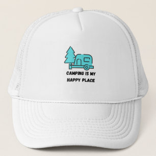 De Camionero Gorra con Camping es mi lugar feliz
