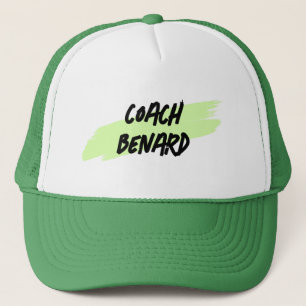 De Camionero Gorra con el nombre del entrenador, gracias regalo