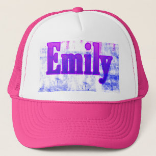 De Camionero gorra con el nombre emily en él