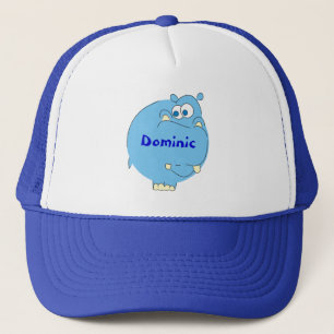 De Camionero Gorra conocido personalizado hipopótamo azul lind