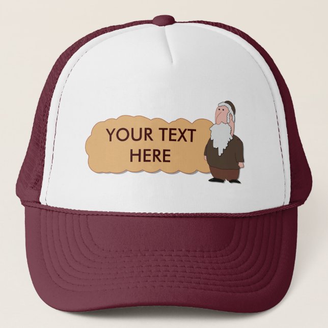 De Camionero Gorra custumizable del rabino judío (Anverso)